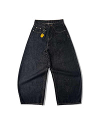 Long Black Denim Raw V2